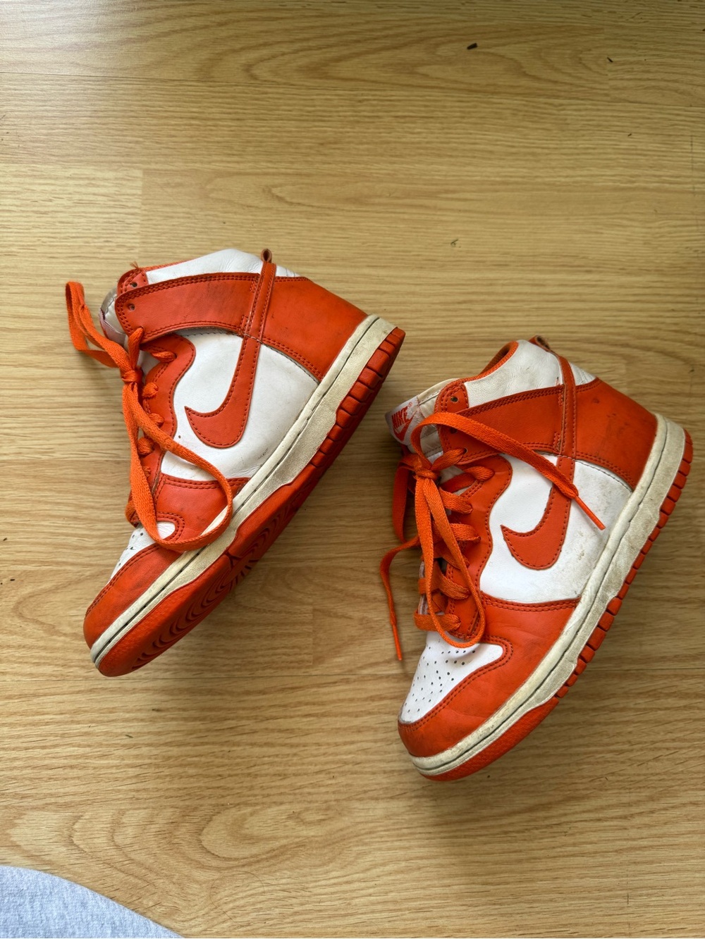Nike Dunk High Syracuse Youth Orange/White Sneakers Size 3.5Y